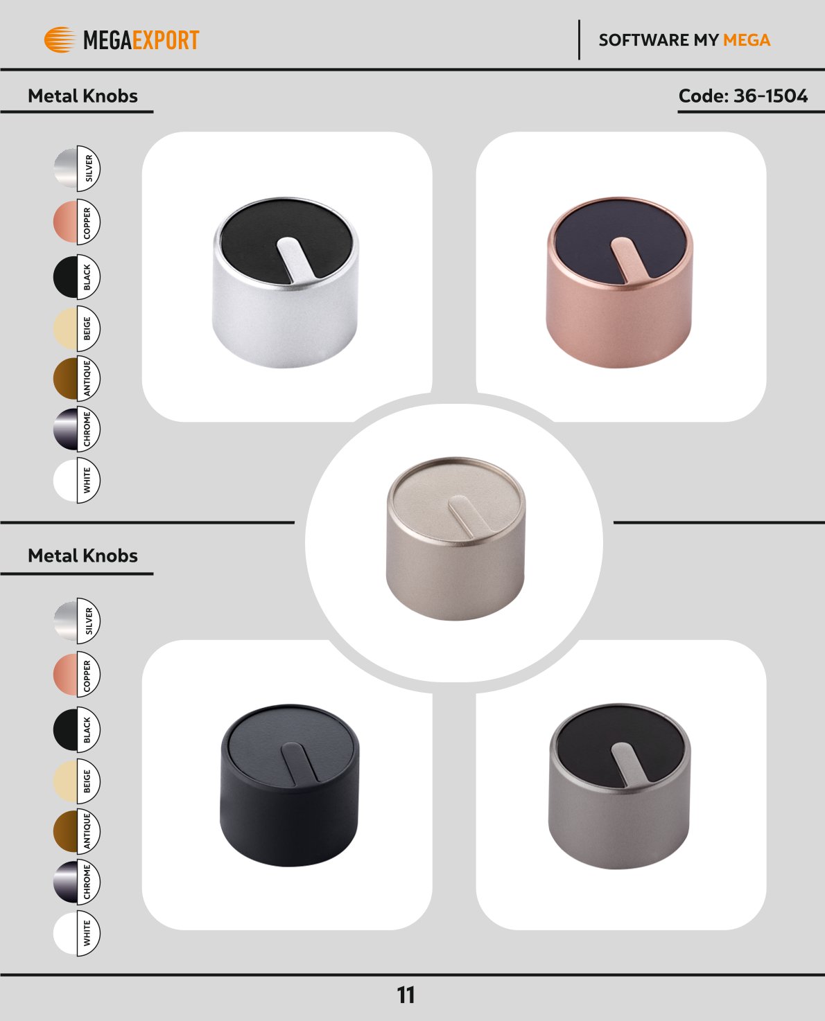 Metal Ocak ve Fırın Düğmeleri