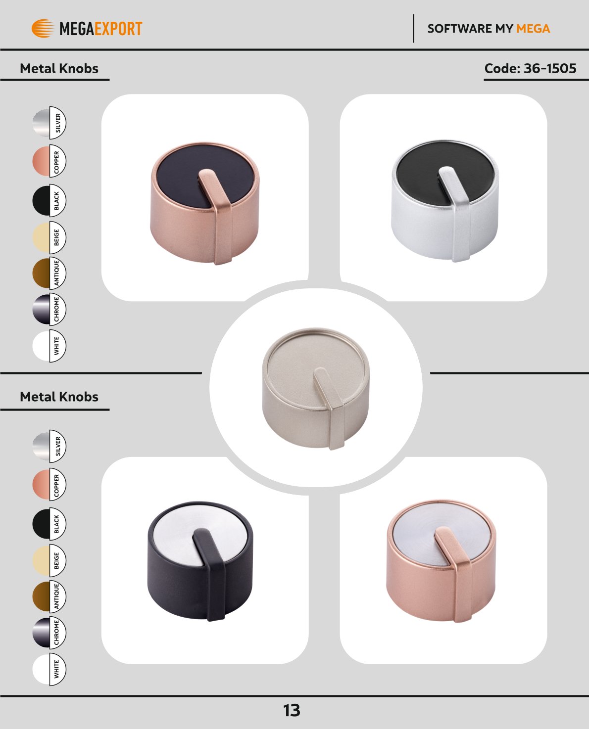 Metal Ocak ve Fırın Düğmeleri